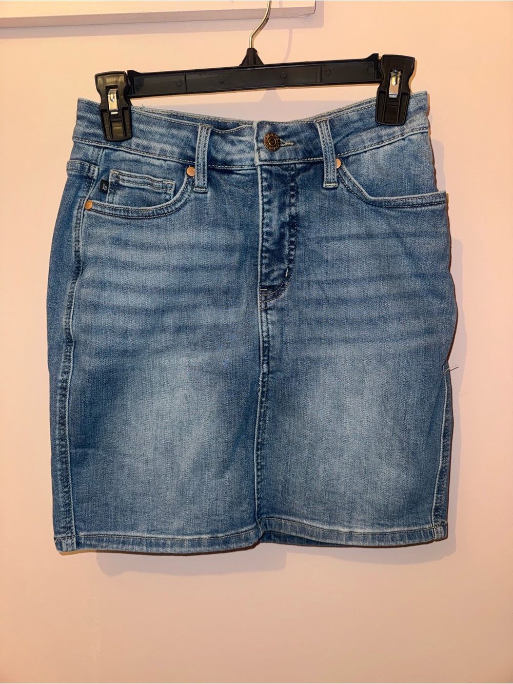 Judy Blue Light Blue Denim Midi Skirt